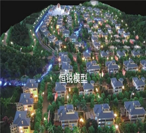 龙景弯别墅模型