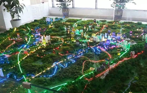 广安地形模型