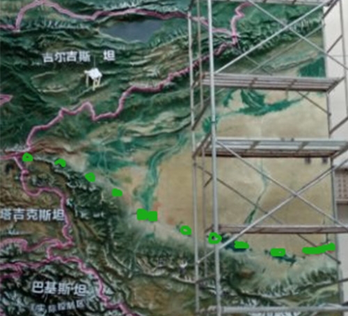 武冈西部边界地形模型